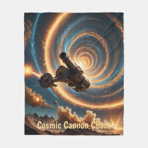 Cosmic Cannon Chaos Fleecedecke