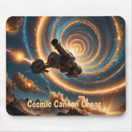 Cosmic Cannon Chaos Mousepad