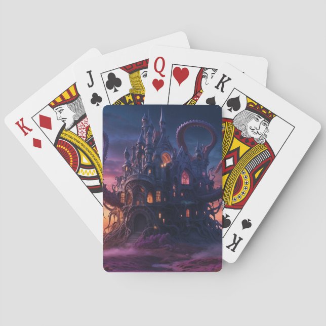 Cosmic Castle aus Eons langer Vergangenheit Spielkarten (Rückseite)