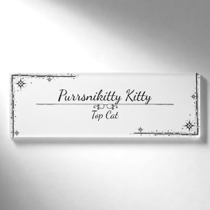 Cosmic Cat Star Namenschild