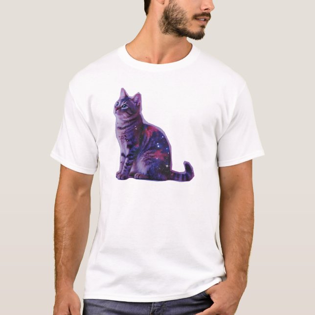 Cosmic Cat T-Shirt (Vorderseite)