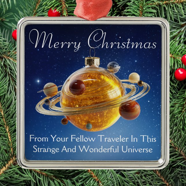 Cosmic Christmas hanging ornament Aus Metall (Von Creator hochgeladen)