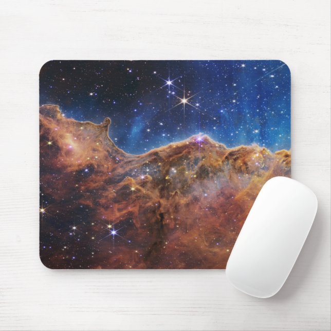 Cosmic Cliffs Carina Nebula James Webb Telescope Mousepad (Mit Mouse)