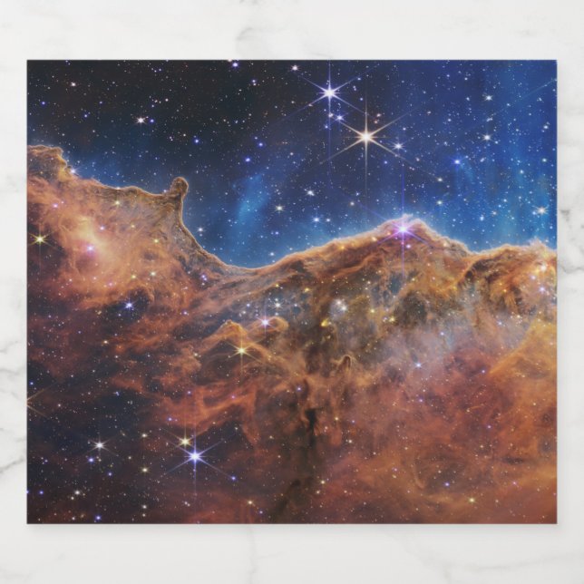 Cosmic Cliffs Carina Nebula Space Webb Telescope  (Einzelnes Label)