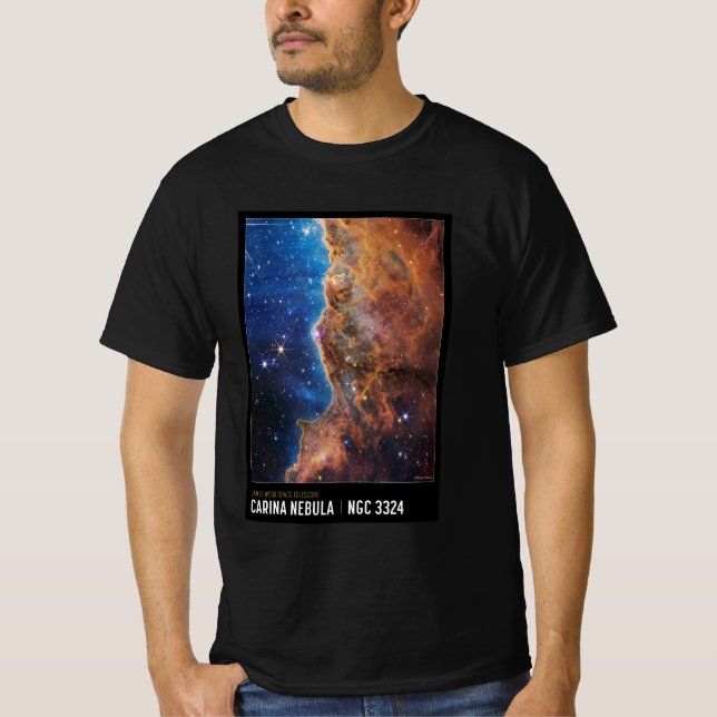 Cosmic Cliffs T - Shirt: James Webb, NASA-Inspirie T-Shirt (Vorderseite)
