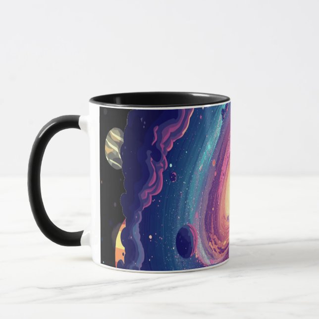 Cosmic Coffee Tasse Weltraumdesign (Links)