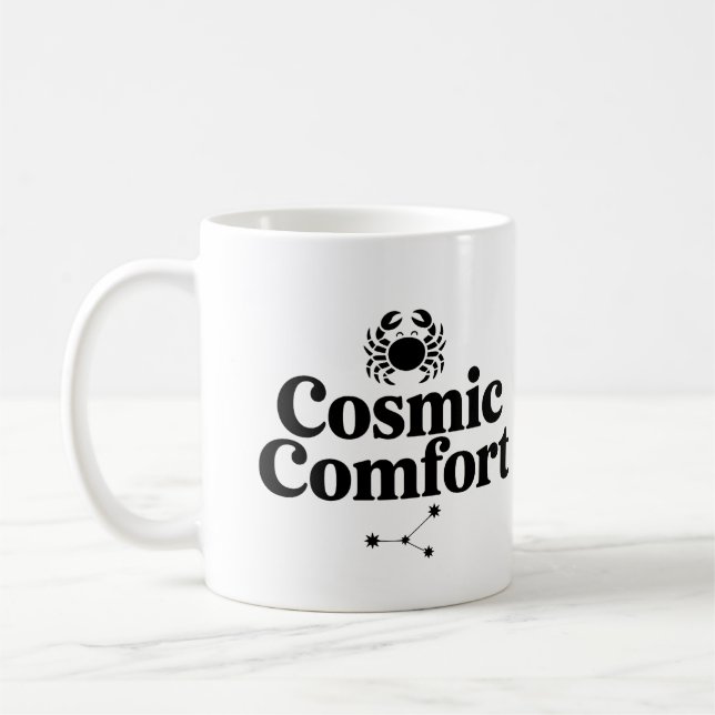 Cosmic Comfort Tasse - Krebsastrologie Kaffeecup (Links)