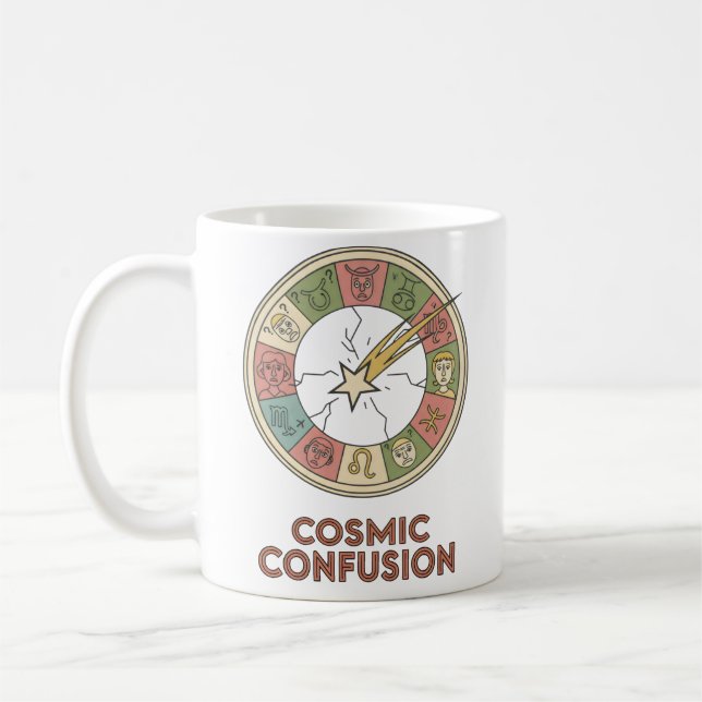 Cosmic Confusion Mug – Funny Astrology Gift  Kaffeetasse (Links)