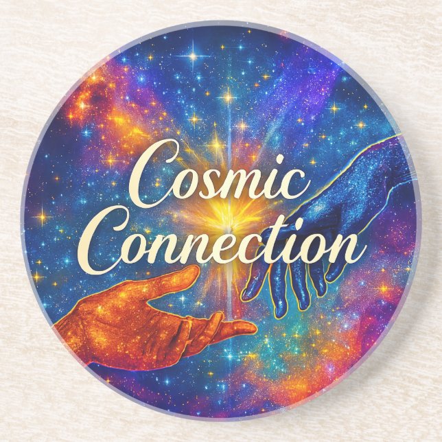 🪐 Cosmic Connection Untersetzer (Vorne)
