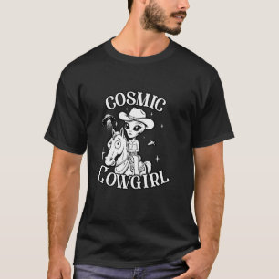 Cosmic Cowgirl Space Country Alien T-Shirt