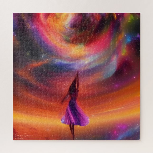 Cosmic Dancer - AI Fantasy Digital Art Print (Vertikal)