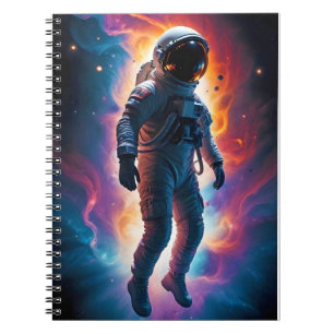 Cosmic Double Exposure Space Infinity Universe Art Notizblock