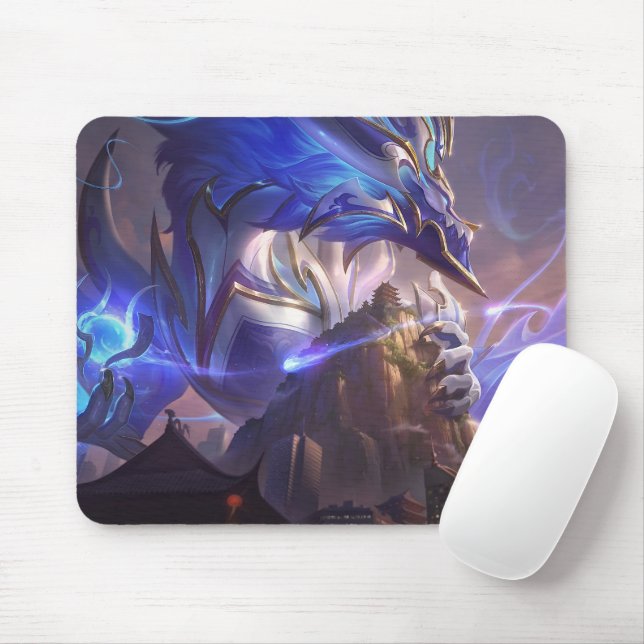 Cosmic Dragon Gaming Mousepad | Personalisierbar (Mit Mouse)