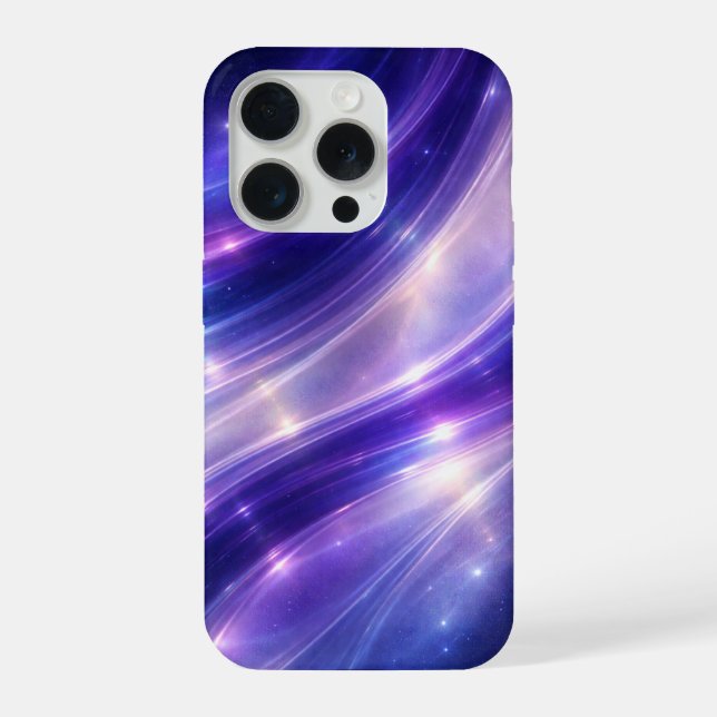 Cosmic Drift Holographic Gradient Phone Case iPhone 15 Pro Hülle (Rückseite)