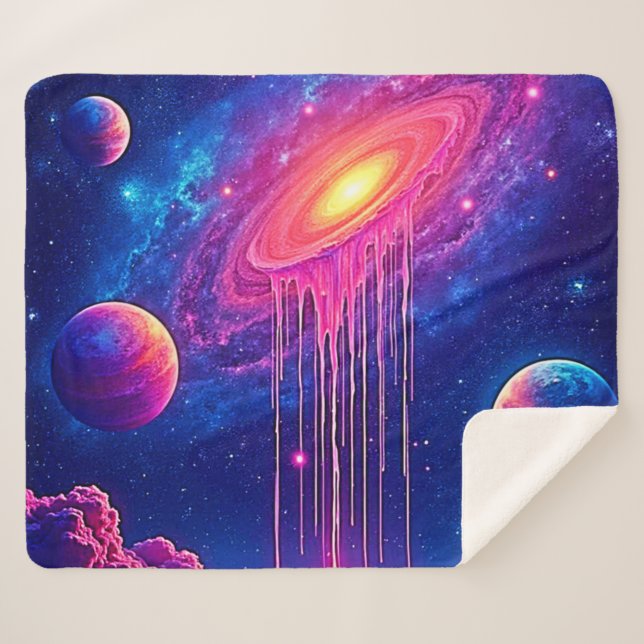 Cosmic Drip: Galaxy's Sweet Essence Sherpadecke (Vorderseite (Horizontal))