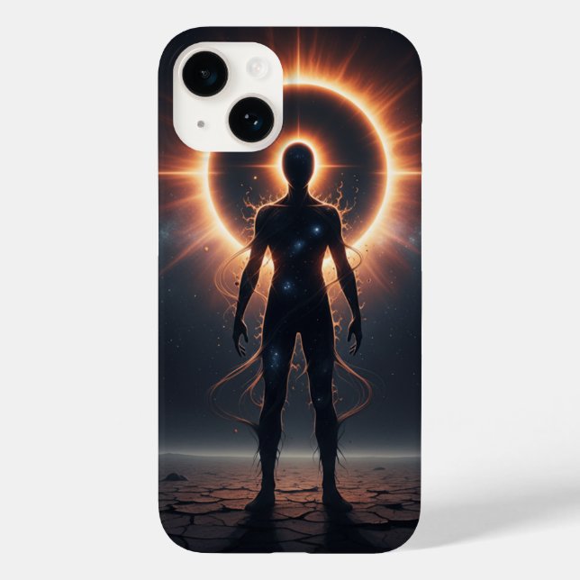 Cosmic Eclipse iPhone 14 Fall Celestial Body Case-Mate iPhone 14 Hülle (Rückseite)