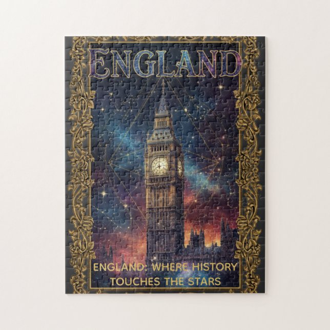 Cosmic England Big Ben Celestial Art (Vertikal)