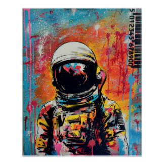 Cosmic Explorer #2 Pop Art Poster brillant