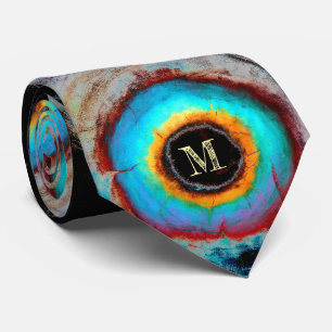 Cosmic Eye Monogram Abstrakt Art Krawatte