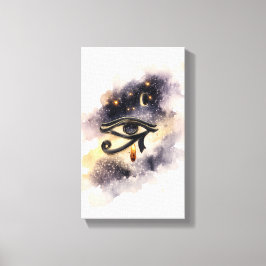 Cosmic Eye of Horus Ancient Egyptian Symbol Leinwanddruck