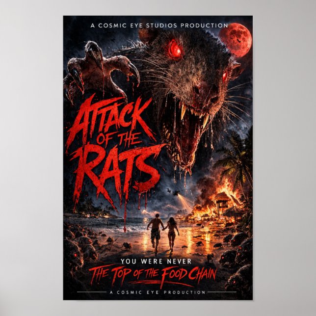 Cosmic Eye – Strand-Apokalypse-Horrorposter Poster (Vorne)