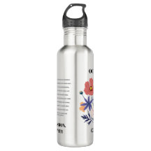 Cosmic Flow • October Birth Flower Water Bottle 