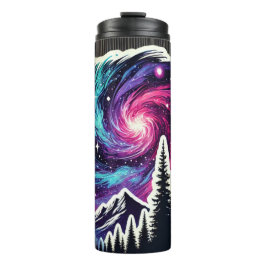 Cosmic Forest: Galaxy Meets Nature Thermosbecher