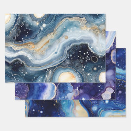 Cosmic Galaxy Abstract with Swirling Starfield Geschenkpapier Set