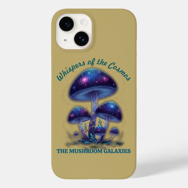 Cosmic Galaxy Mushrooms • Whimsical Fantasy Fungi  Case-Mate iPhone 14 Hülle (Rückseite)