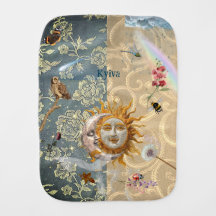 Cosmic Garden Burp Cloth