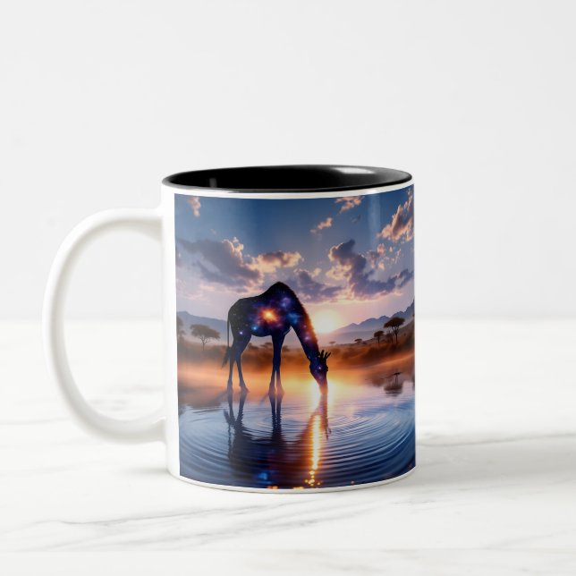 Cosmic Giraffe - African Sunset Coffee Tasse Rino (Links)