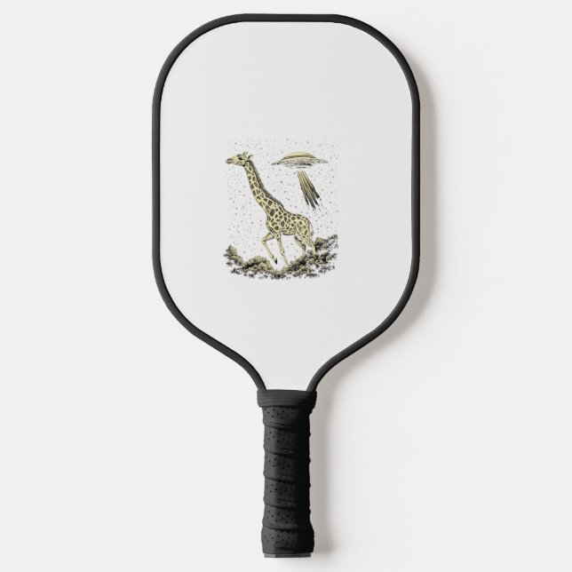 Cosmic Giraffe Funny Giraffe für Frauen Weibliche  Pickleball Schläger (Vorderseite)