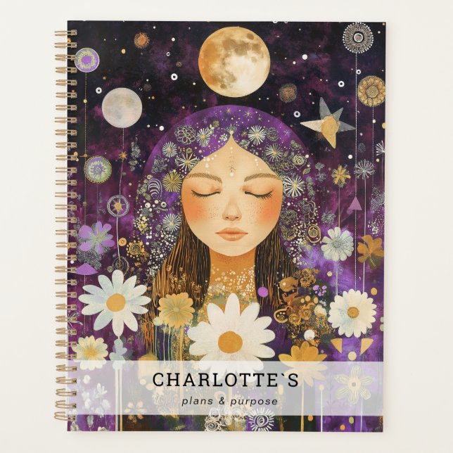 Cosmic Girl Boho Mond Planer (Vorderseite)