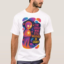 Cosmic Glow Character & Inspirational Art T-Shirt