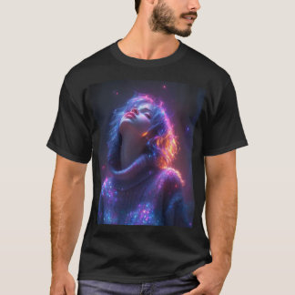 : "Cosmic Glow Graphic T-Shirt - Futuristic Fashio
