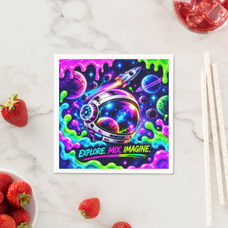 Cosmic GOO-Missionskontrolle  Serviette