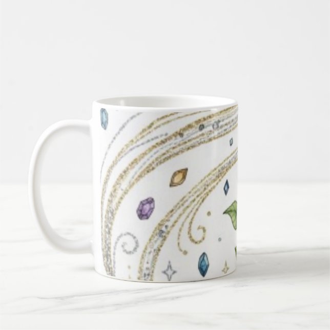 Cosmic Growth Nature Plant with Roots and Stars  Kaffeetasse (Links)