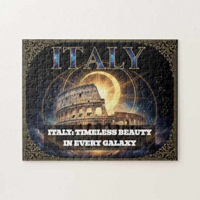 Cosmic Italy Roman Colosseum Celestial Art (Horizontal)
