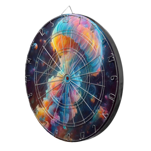 Cosmic Jellyfish Artwork Dartscheibe (Vorderseite rechts)