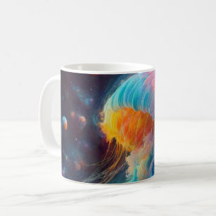 Cosmic Jellyfish Artwork Kaffeetasse