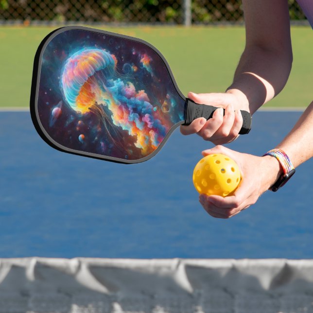 Cosmic Jellyfish Artwork Pickleball Schläger (InSitu)
