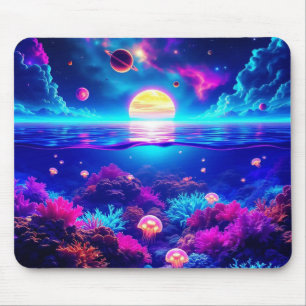 Cosmic Jellyfish Dreamscape Mouse Pad - Unterwasse Mousepad