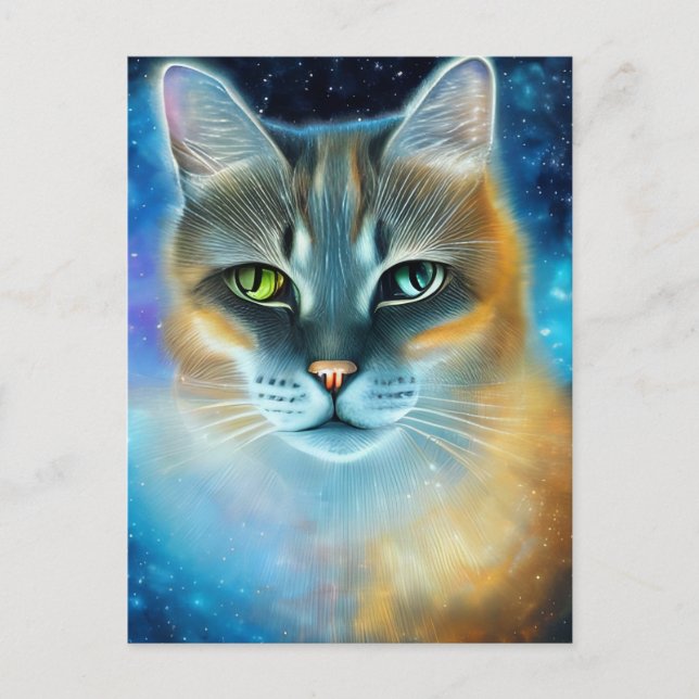 Cosmic Kitty Postcard Postkarte (Vorderseite)