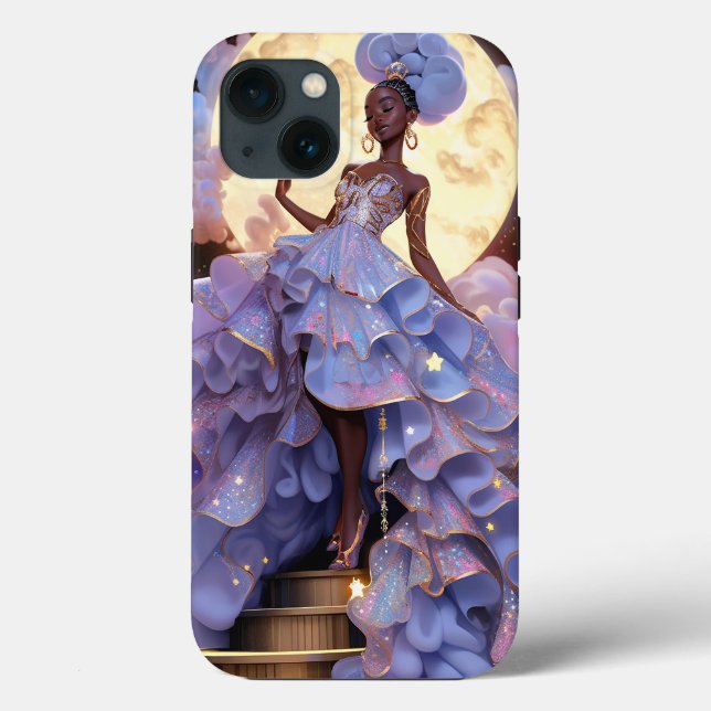 Cosmic Lady African American Fantasy Art Case-Mate iPhone Hülle (Rückseite)