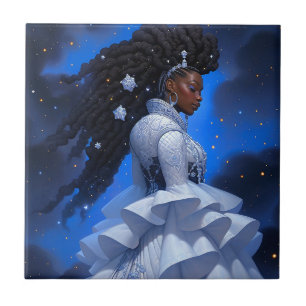 Cosmic Lady African American Fantasy Art Fliese