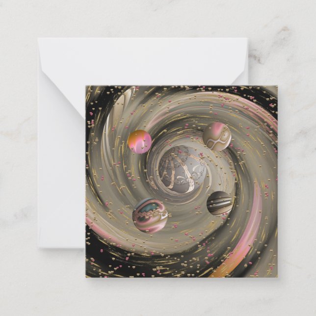 Cosmic-Liebe-Galaxy-Note-Karte Mitteilungskarte (Vorderseite)