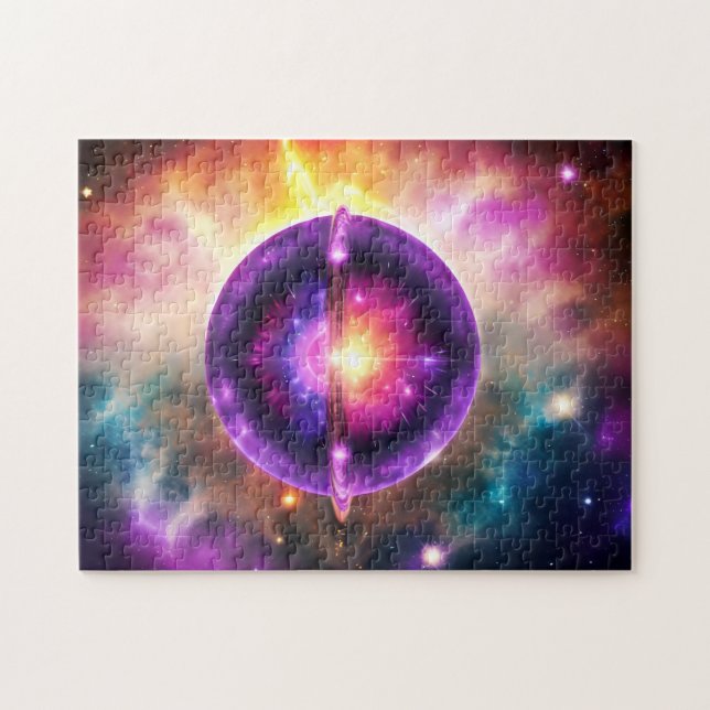 Cosmic Lila Blue Mystical Interstellary Object (Horizontal)