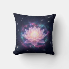 Cosmic Lotus Bloom - Spiritual Divine Radiance Kissen
