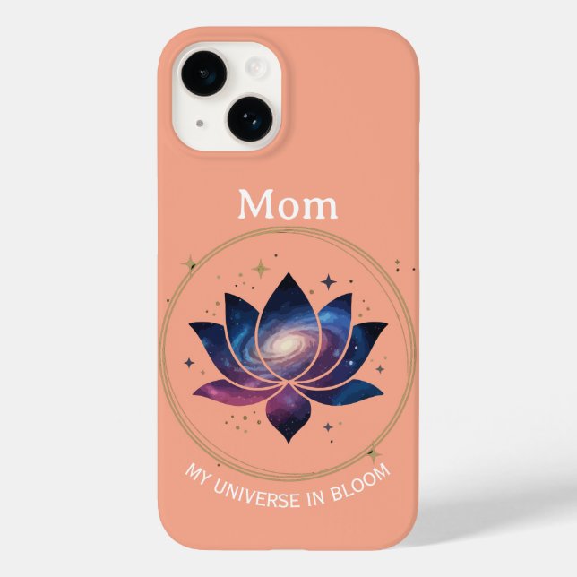 Cosmic Lotus Flower Mom Bloom Case-Mate iPhone 14 Hülle (Rückseite)