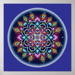 Cosmic Mandala Wall Art Poster